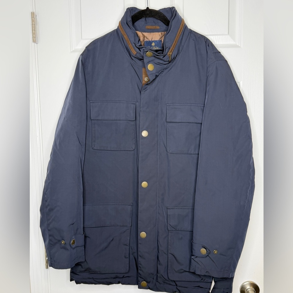 Brooks Brothers Navy Jacket with Brown Accents NWT!